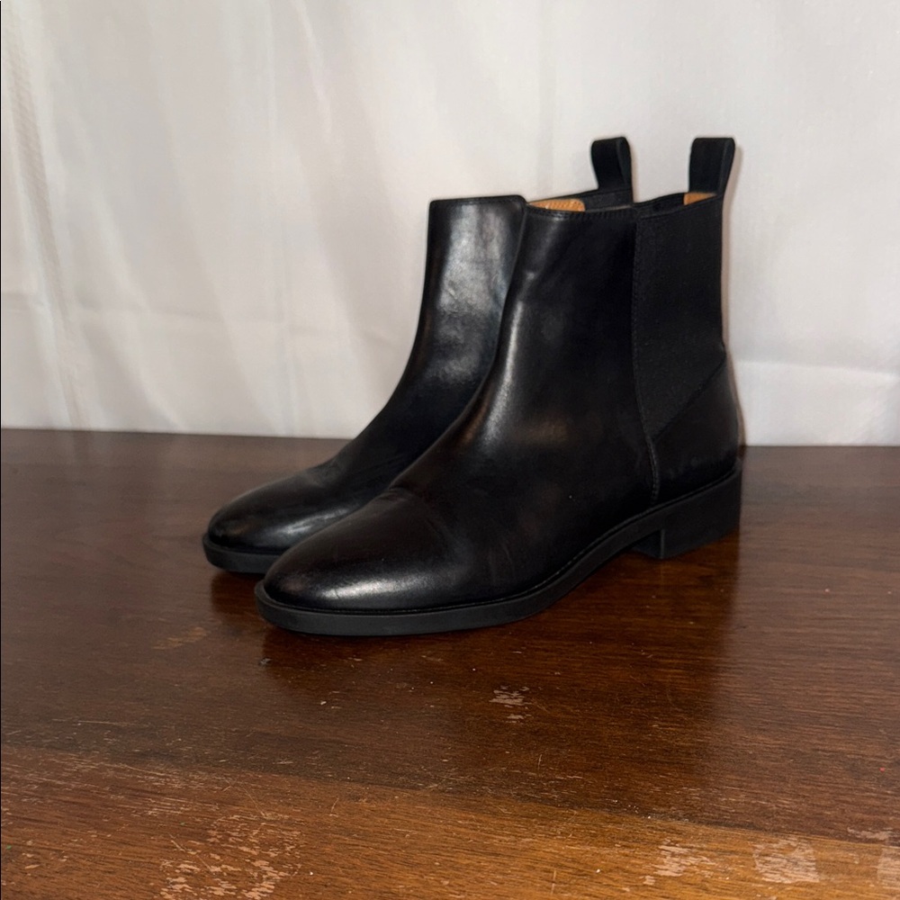 &โ Other Stories Black Leather Ankle Boots